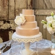 Cake With Large Flower on Side