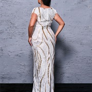 Pattern on Dress Made of Sequins