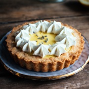 Lavender Lemon Meringue Tart