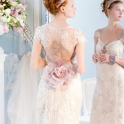 Large 3D Flower on Back of Dress