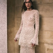 Pearl Net Covered Dress