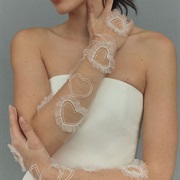 Heart Motif on Gloves