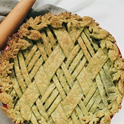Matcha-Crusted Pie