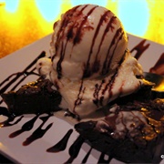Warm Brownie Sundae