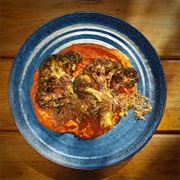 Whole Roasted Broccoli With Muhammara