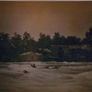 Joseph Avery Stranded on Rocks in the Niagra River (Platt D. Babbit)