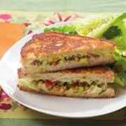 Muffuletta-Style Grilled Cheese