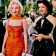 Iconic Orange & Black Dress - Gentlemen Prefere Blondes