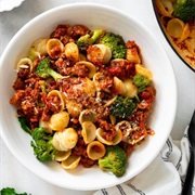 Orecchiette With Sausage and Broccoli