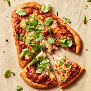 Green Bell Pepper Naan Pizza