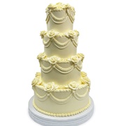 Cake With Piped Swags