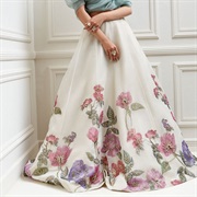 Hand-Painted With Beads Wedding Gown