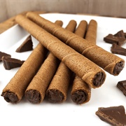 Chocolate Wafer Rolls