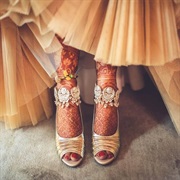 Anklets on Both Legs for Wedding