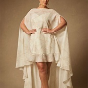 Bridal Cape With Slits for Armholes