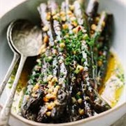 Grilled Purple Asparagus