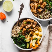 Jerk Tofu Grain Bowl