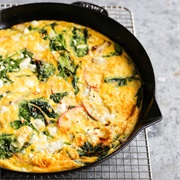 Apple, Sausage, and Goat Cheese Frittata
