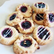 Wild Blueberry Preserve Thumbprint Cookie