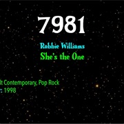 #9400 She's the One by Robbie Williams