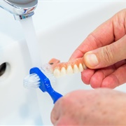 Clean Dentures