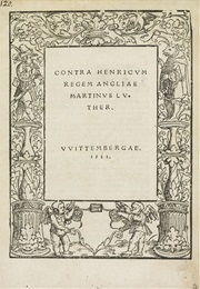 Against Henry, King of the English (Martin Luther)