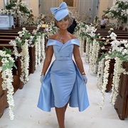 Overskirt Only on Back of Skirt