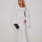 Wrapped Fabric Waist on Dress