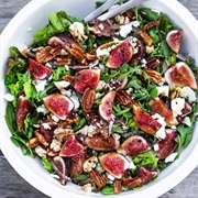 Fig Salad With Arugula and Pecans