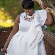 Layered Ruffles on One Shoulder