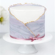 "Ripped Marble" Cake Wrap Decoration