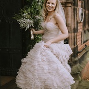 Pleated Ruffles on Wedding Dress