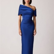Asymmetrical Shoulder Cuff Gown