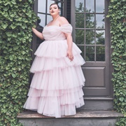 Asymmetrical Tiered Ruffles on Skirt