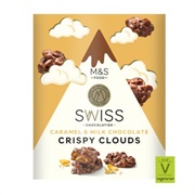 Swiss Caramel and Milk Chocolate Crispy Clouds