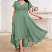 Lace Pleats or Panels on Skirt