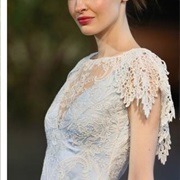 Cap Sleeves Hanging Lower in Back