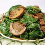 Spinach and Mushrooms