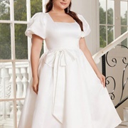 Bow on Front, Side of Dress