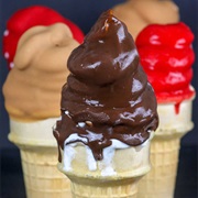 Caramel MacChiato Dipped Ice Cream Cone