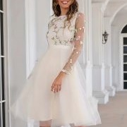 Colored Embroidery on Bodice