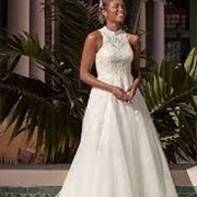 High Neck Sleeveless Gown