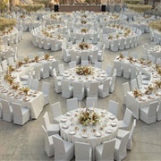 Mix of Curved and Round Tables