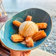 Helado Con Churros