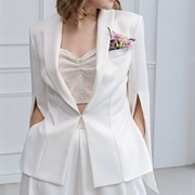 Lapel Corsage for Bride