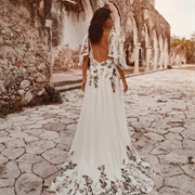 Low Back Wedding Dress