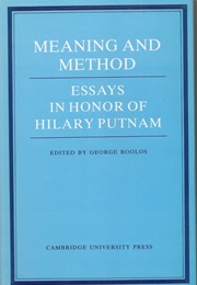 Meaning and Method Essays in Honour of Hilary Putnam (Ed. George Boolos)