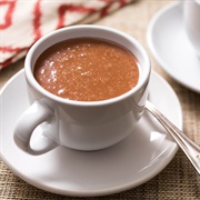Cold Chocolate and Corn Puree Drink