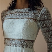 Fabric Panel Inside Lace Bodice