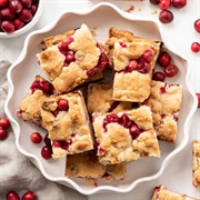 Cranberry Shortbread Bar